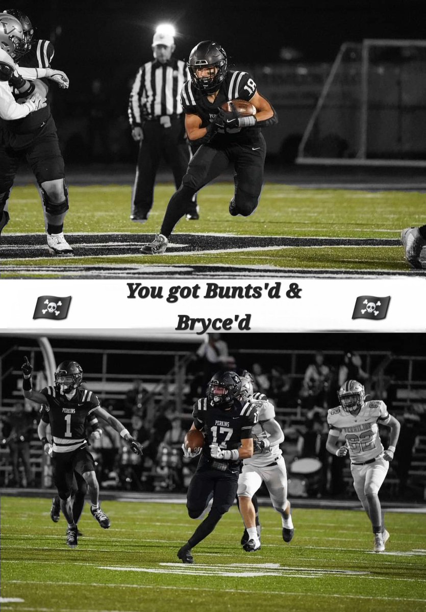 PerkinsYthFball's tweet photo. #Bunts'd&amp;Bryce'd
Perkins vs Napolean at neutral site Friday, 7:00pm https://t.co/7tvjrbviSJ