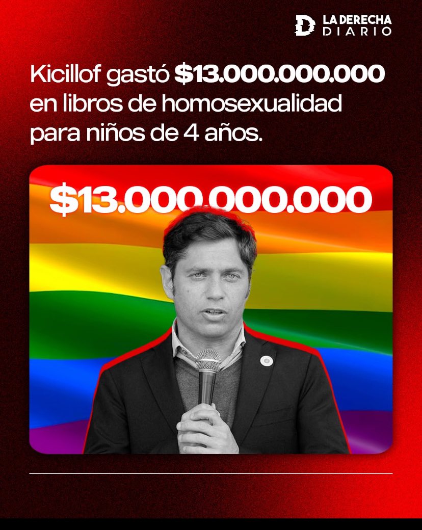 mberlin88's tweet photo. @okdiario El enano pedo se gastó la que no hay en libros de homosexualidad. Saquen sus propias conclusiones. Argentina 2024 https://t.co/BL6hA6jm6v