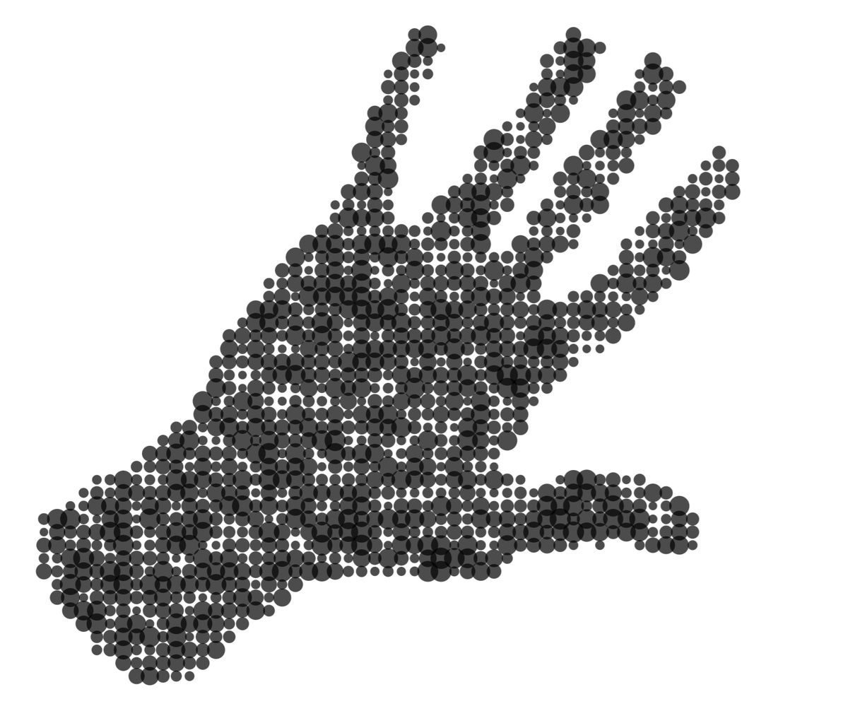 tomofnz's tweet photo. https://t.co/TsnKdlOPLu Posted SVG generated unicorn with LLMs ...  So, for fun, I thought I'd try just filling a contour with dots (random or grid) with user set density and variation, to fit a shape. It's a reusable 'filter' script that uses an input image. https://t.co/CexiBHSaZ3