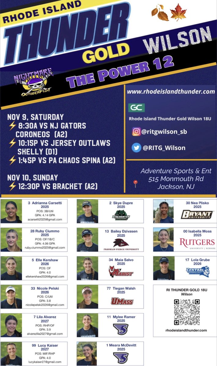 RI Thunder Gold 18U Wilson tweet media