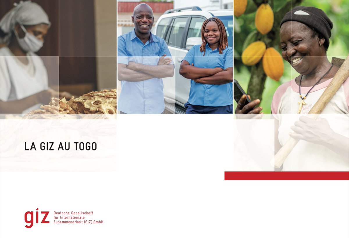 Découvrez la🌟<a href="/giz_gmbh/">GIZ</a> au #Togo !
✅ Nous intervenons dans de nombreux champs d’action &amp;réalisons des projets dans des domaines d’impact .
✅ Nos objectifs : créer un impact positif pour un avenir décent .
Cliquez sur ce lien pour en savoir plus: 
giz.de/en/downloads/g…
🇪🇺🇩🇪🇹🇬