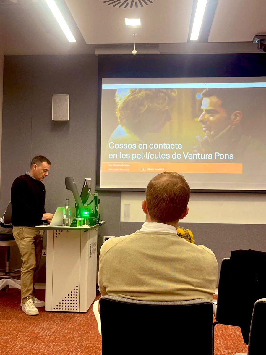 Avui he parlat sobre el sentit de la carícia i el tacte en el cinema de Ventura Pons en el congrés anual de l’Anglo-Catalan Society a Glasgow. Content de retrobar-hi tantes amistats!