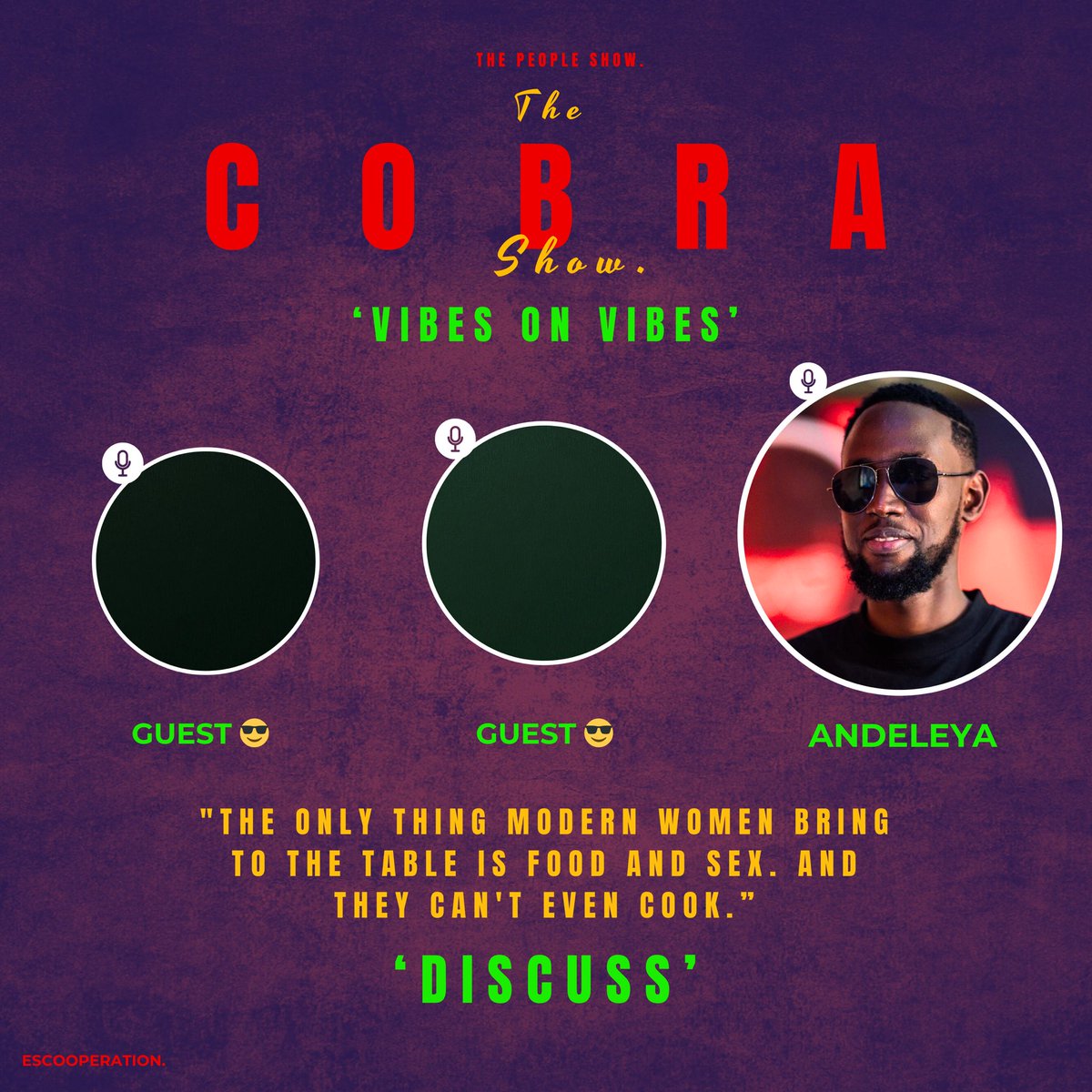 murungi_ada's tweet photo. Mwe, the cobra show is here #TheCobraShowBack #Tomorrow7pm come and win free moneys , all u have to do is share and comment to win. https://t.co/MzkijYqNQe