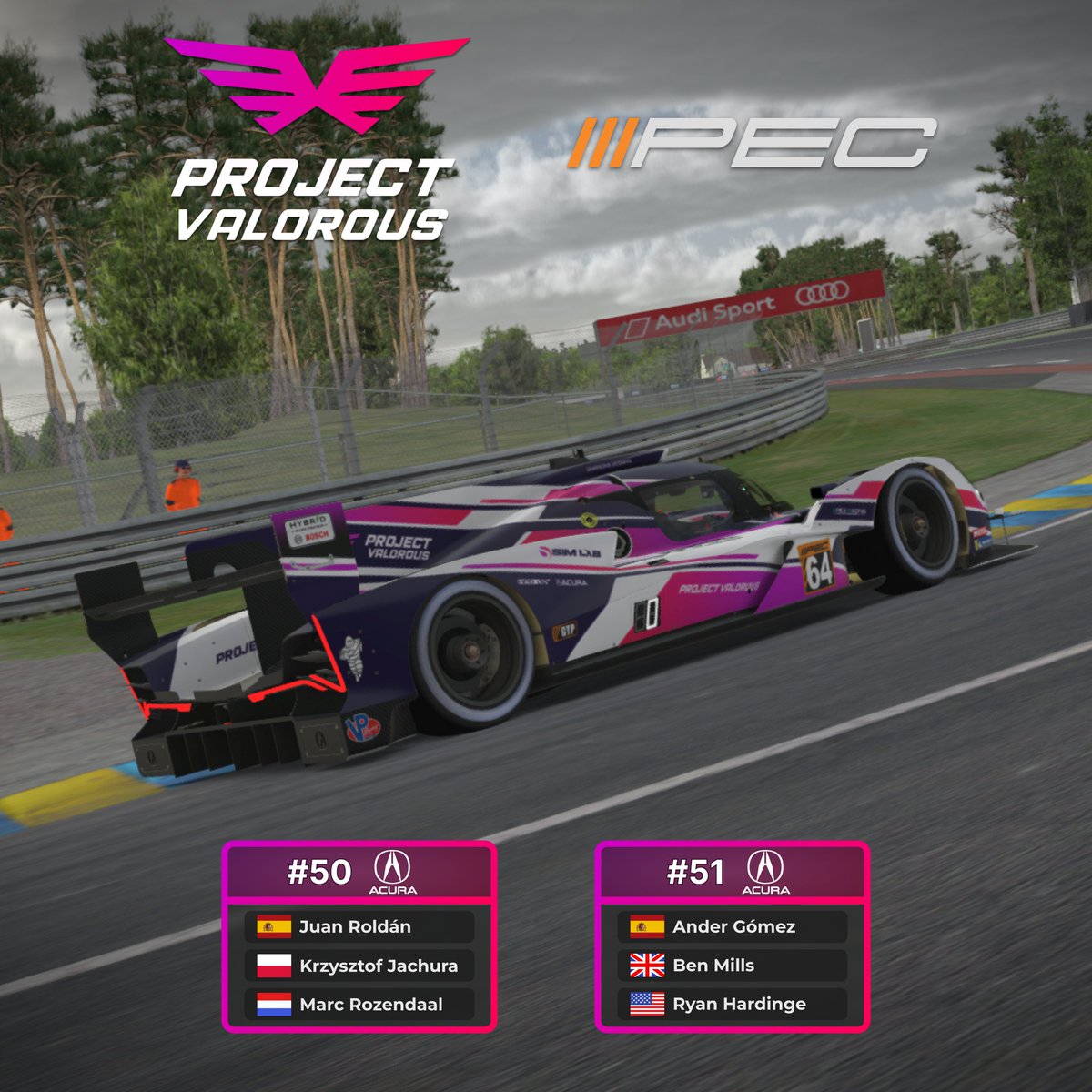 Good morning chat, it's time for the first round of IVRA... wait we didn't make that. Anyways, round 4 of <a href="/Platinum_PRL/">Platinum Racing League</a> Endurance League is today, and it's definitely off to see Le Mans 🇫🇷 in November, but here we go for the final 12h of the year🔥

🔴LIVE twitch.tv/projectvalorous