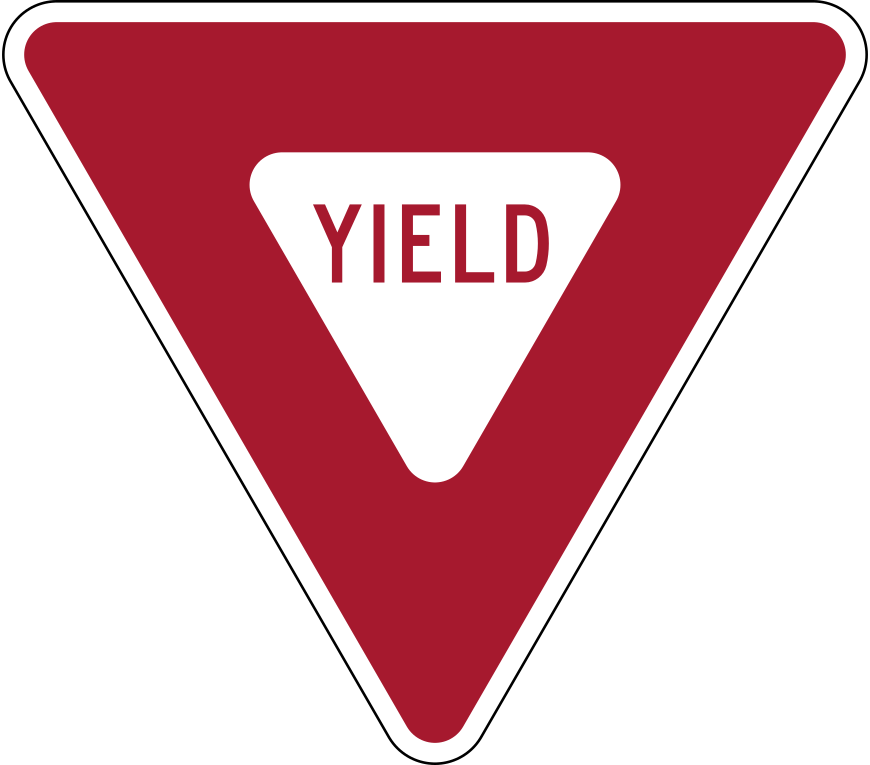 DefensiveD's tweet image. This Yield Sign is Not invisible a LOT of people crash who ignore it #YieldSign #DefensiveDriving Defensive Driving Traffic