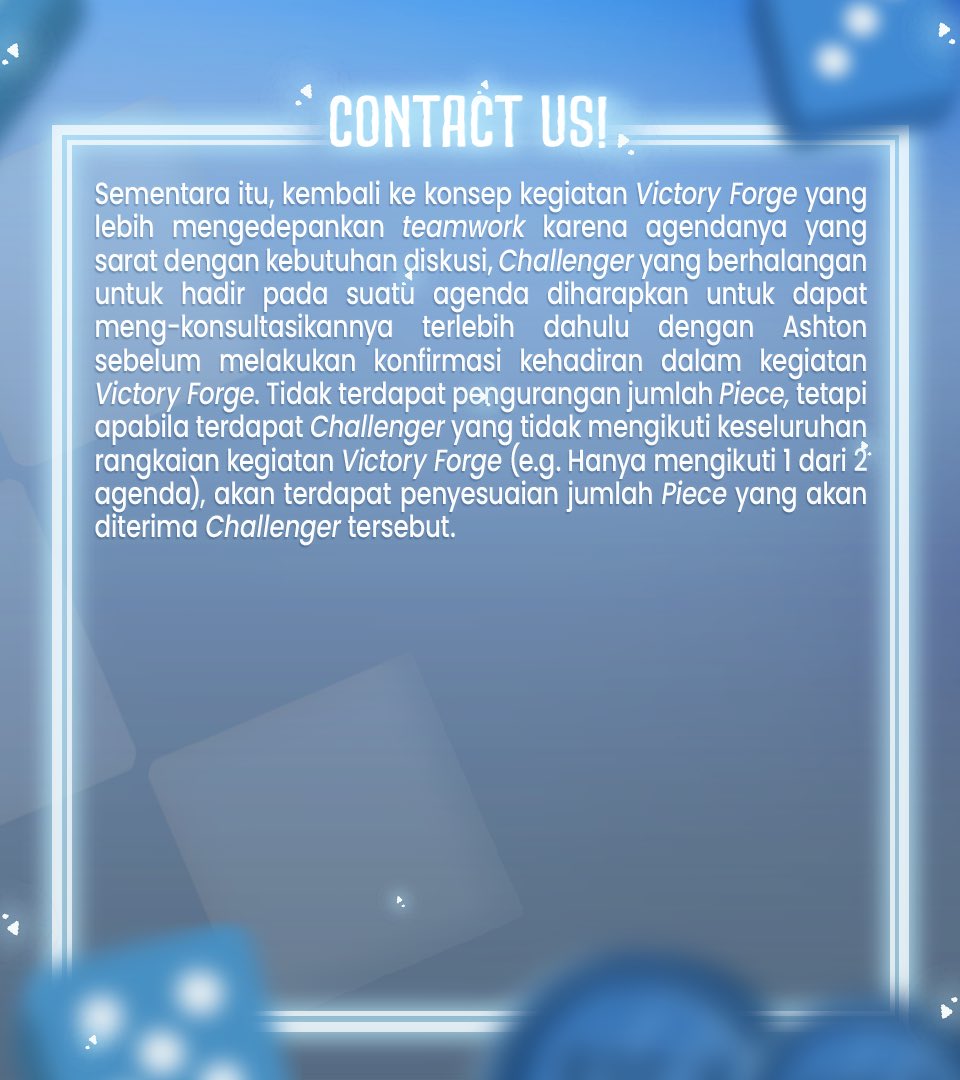 ⠀
⠀ 回应:  Grand Gauntlet &amp; Victory Forge.
ㅤ