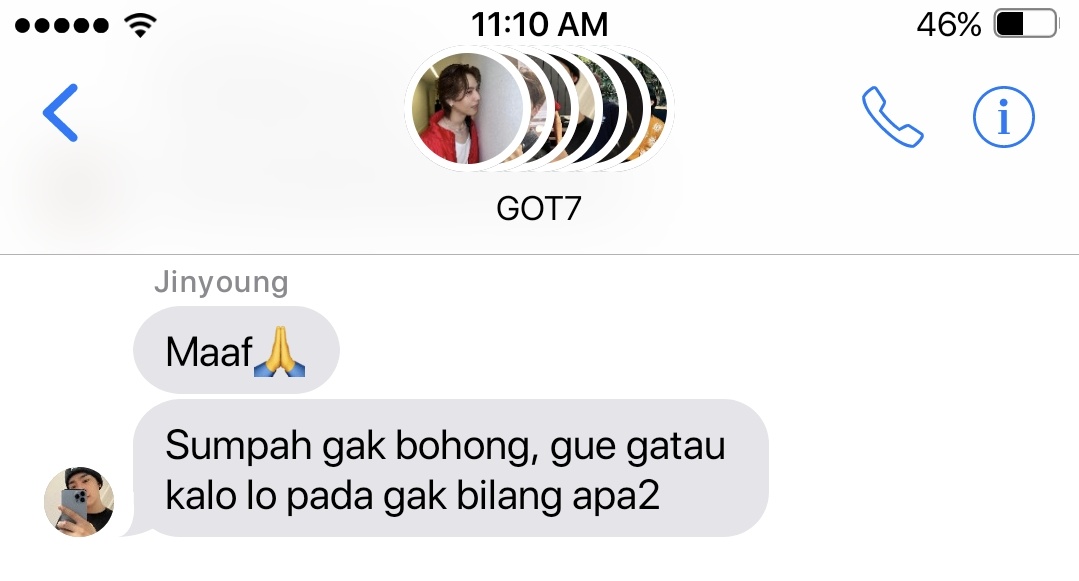 hohoskrrt's tweet photo. GOTScenario #5:
—Setelah Spoiler

[got7 three tweets au] https://t.co/C0NpDRVH0J