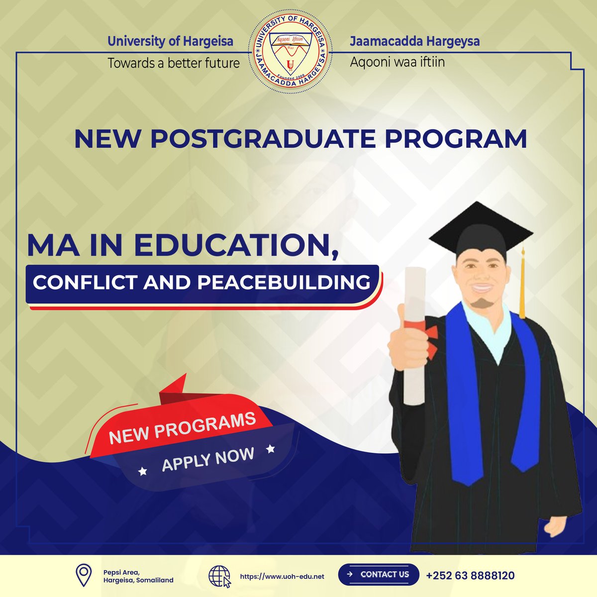 Institute for Peace and Conflict Studies (IPCS) launches a new MA in Education, Conflict and Peacebuilding program. Join us and study our program designed to help positively impact our country and society amidst a dynamically evolving region.
