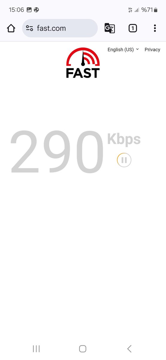 ozzynaz's tweet photo. Baz istasyonunuzun verdigi hiz! @TurkTelekom https://t.co/rewzNjAWoW