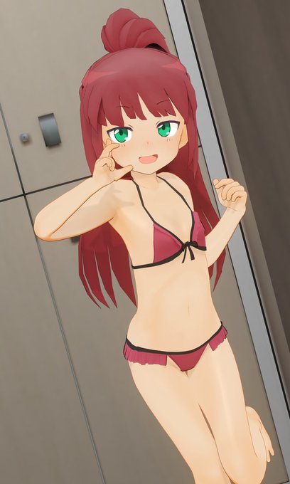 スポイトで肌色とか髪色を合わせたり
ついでに髪テクスチャ少しいじってメッシュ少し直した
yo yo 