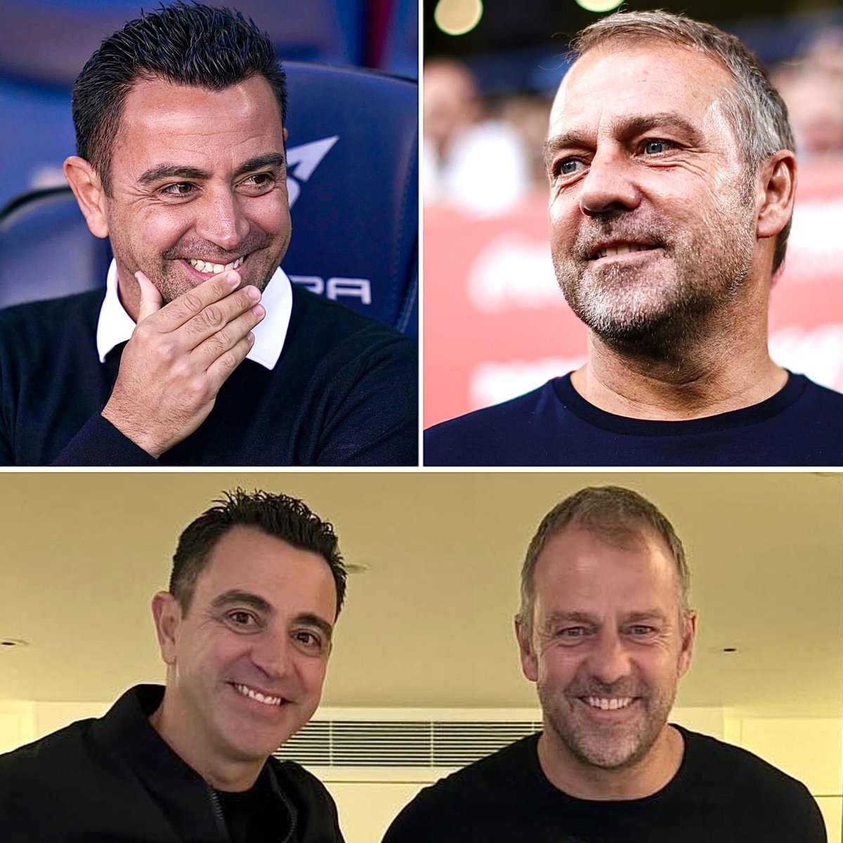 ❗️Hansi Flick en rueda de prensa: “No es justo comparar mi trabajo con el de Xavi. Tengo el máximo respeto para él porque fue jugador y entrenador. Él dio la oportunidad a los jóvenes y eso es mérito suyo. Yo estoy continuando en esta línea.” #FCB 🤝🔵🔴