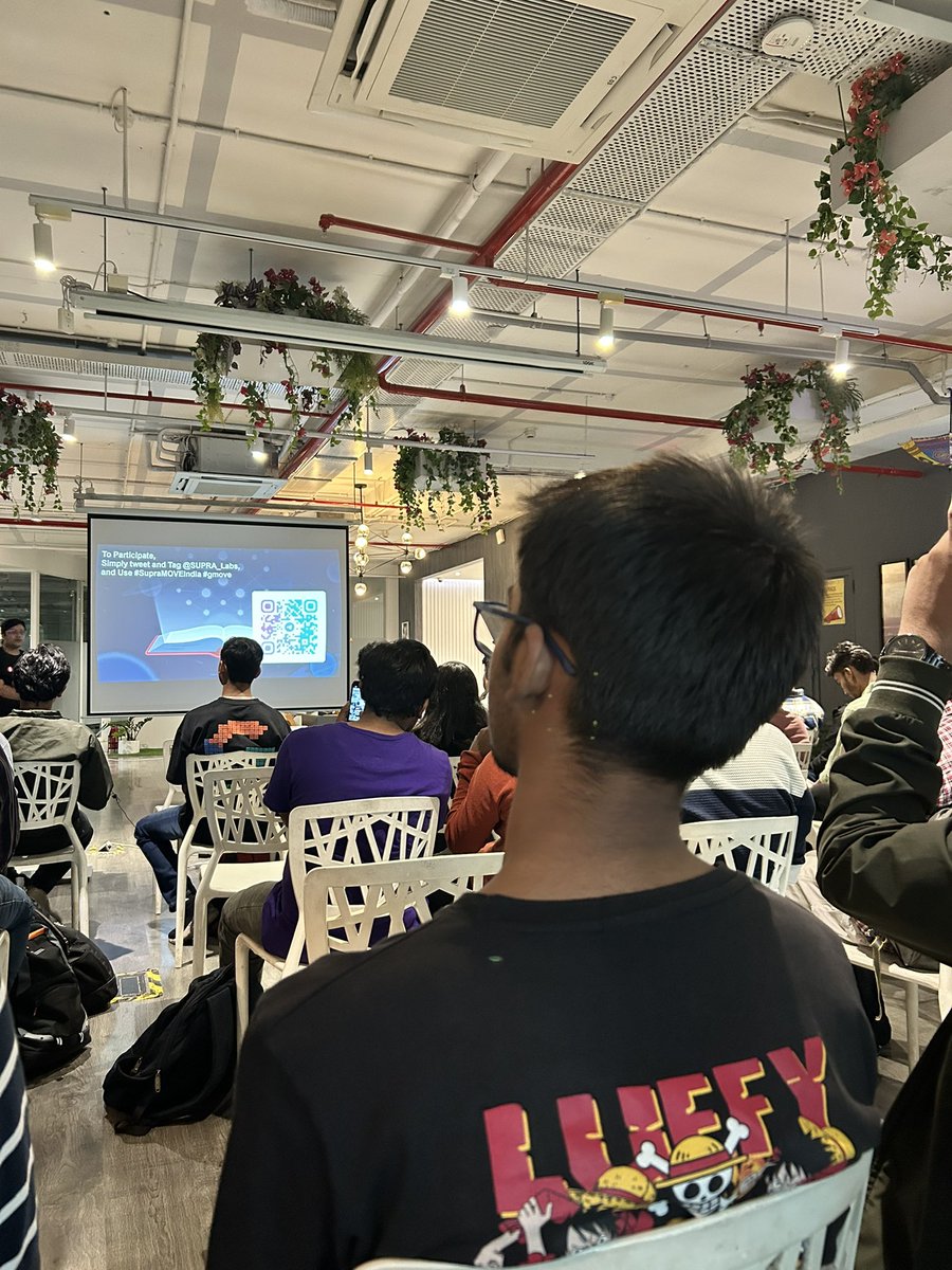 Shruti2711's tweet photo. @SUPRA_Labs #SupraMOVEIndia #gmove 
A perfect start to the evening with knowledge about Web3 and more about Supra https://t.co/kB9Ymc53C7