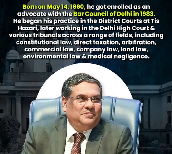 AdvSiya's tweet photo. He is set to take oath on 11 November 2024 as the Chief Justice of India &amp; will retire on May 13, 2025.
#CJI #SupremeCourtofIndia https://t.co/Ndqpy2yQh9