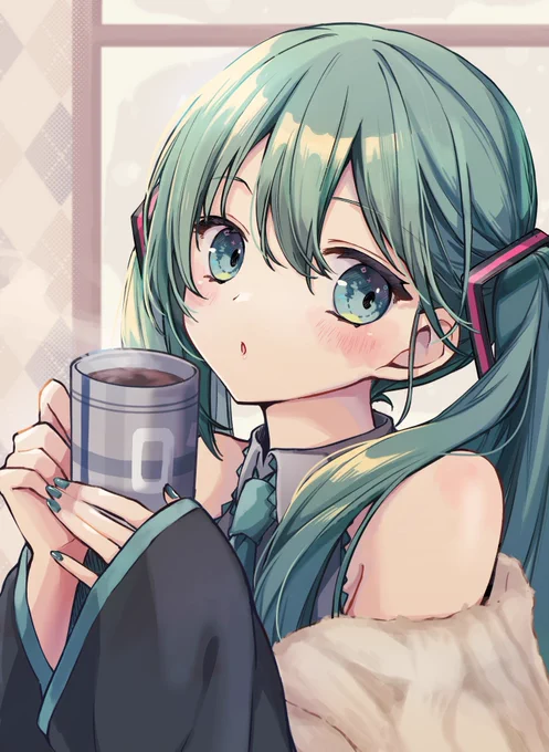#初音ミク寒くなってきましたね 