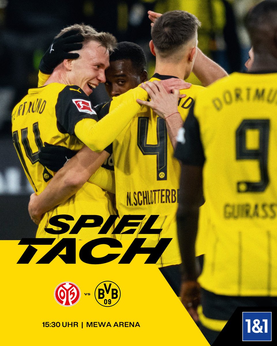 MAÇ GÜNÜ | #M05BVB

🆚 <a href="/Mainz05TR/">Mainz 05 Türkiye</a>
🗓️ 9 Kasım Cumartesi 10. Hafta
🏟️ Mewa Arena 
⏱️17:30
📺beIN Connect <a href="/tivibuspor/">Tivibu Spor</a>