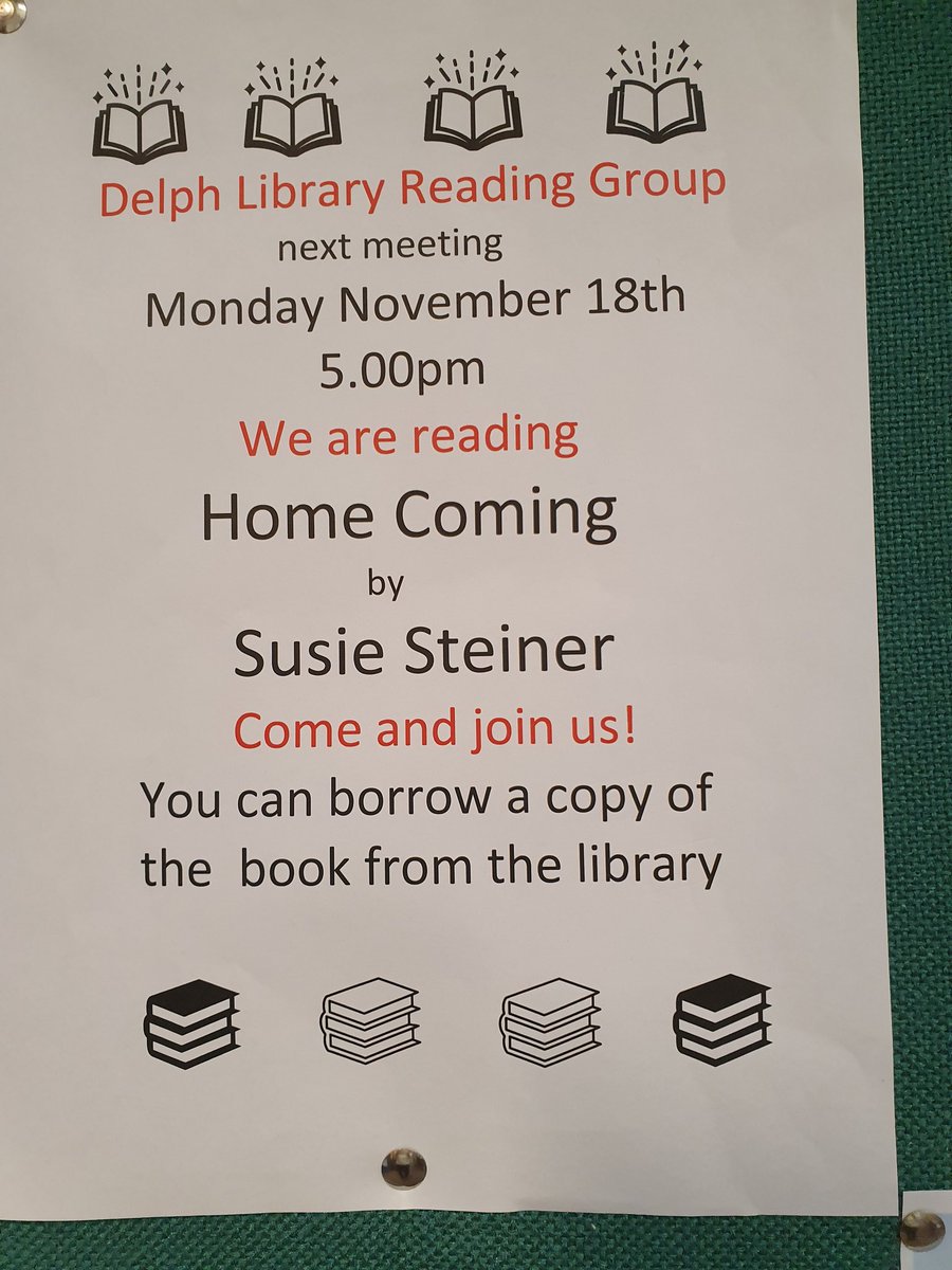 delphlibrary's tweet image. Join our Reading Group for the next get-together. #library #readingforpleasure