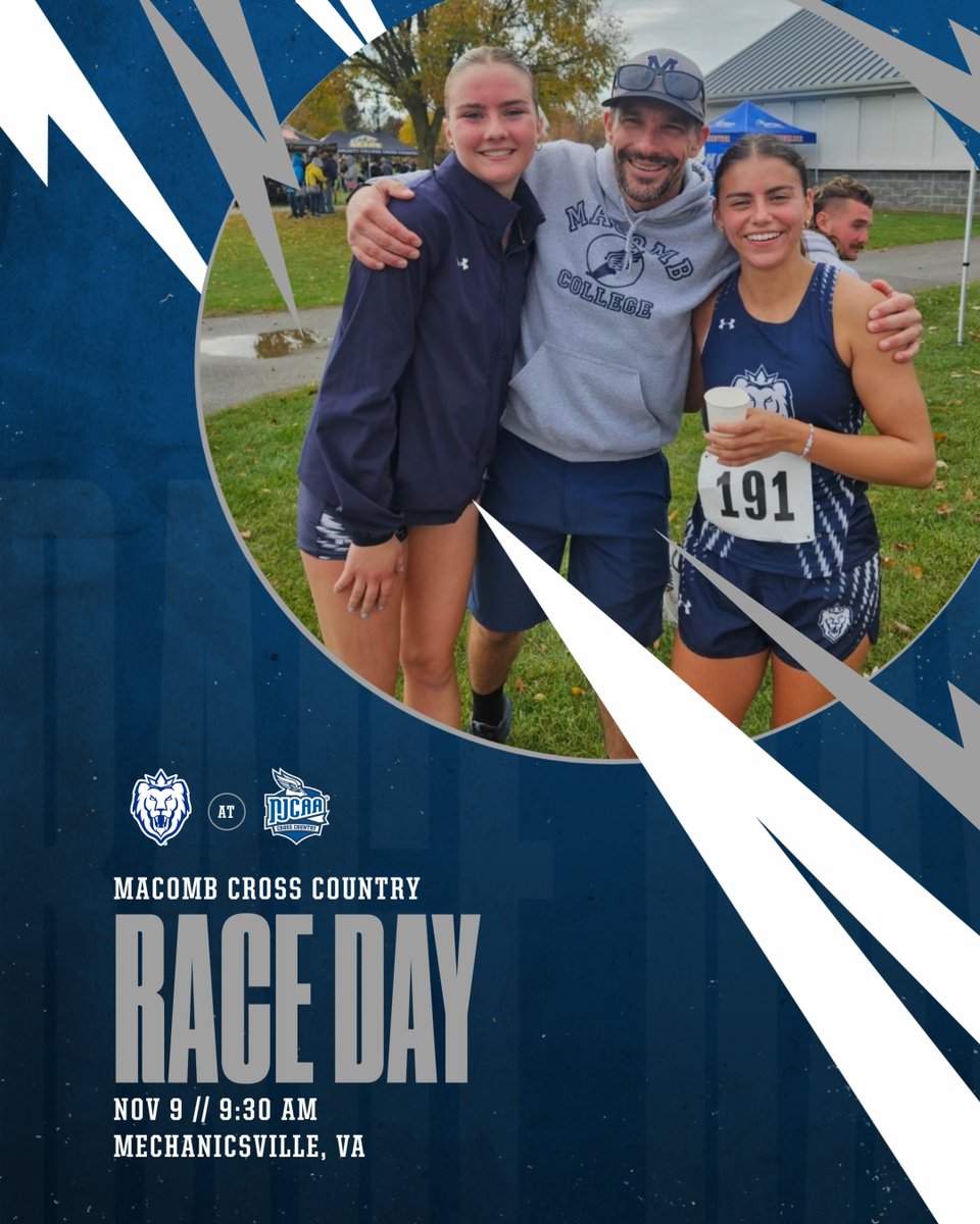 MacombMonarchs's tweet photo. 𝑪𝒉𝒂𝒎𝒑𝒊𝒐𝒏𝒔𝒉𝒊𝒑 𝑹𝒂𝒄𝒆 𝑫𝒂𝒚 🏅🏆

Wishing @MacombXC the best of luck this morning as they compete in the NJCAA Division II Women's and Men's National Championships! 

📌 Pole Green Park - Mechanicsville, VA
🏃‍♀️ 9:30 AM (5K)
🏃‍♂️ 10:30 AM (8K)
📊 https://t.co/1yDlA1hY1w https://t.co/BTU6QAi8b2
