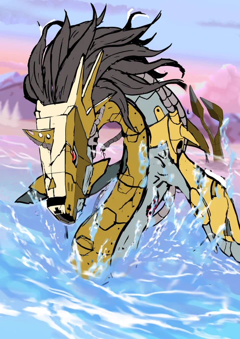 ラフ ボロボロダークマスターズいつか完成させたい #Digimon #デジモン