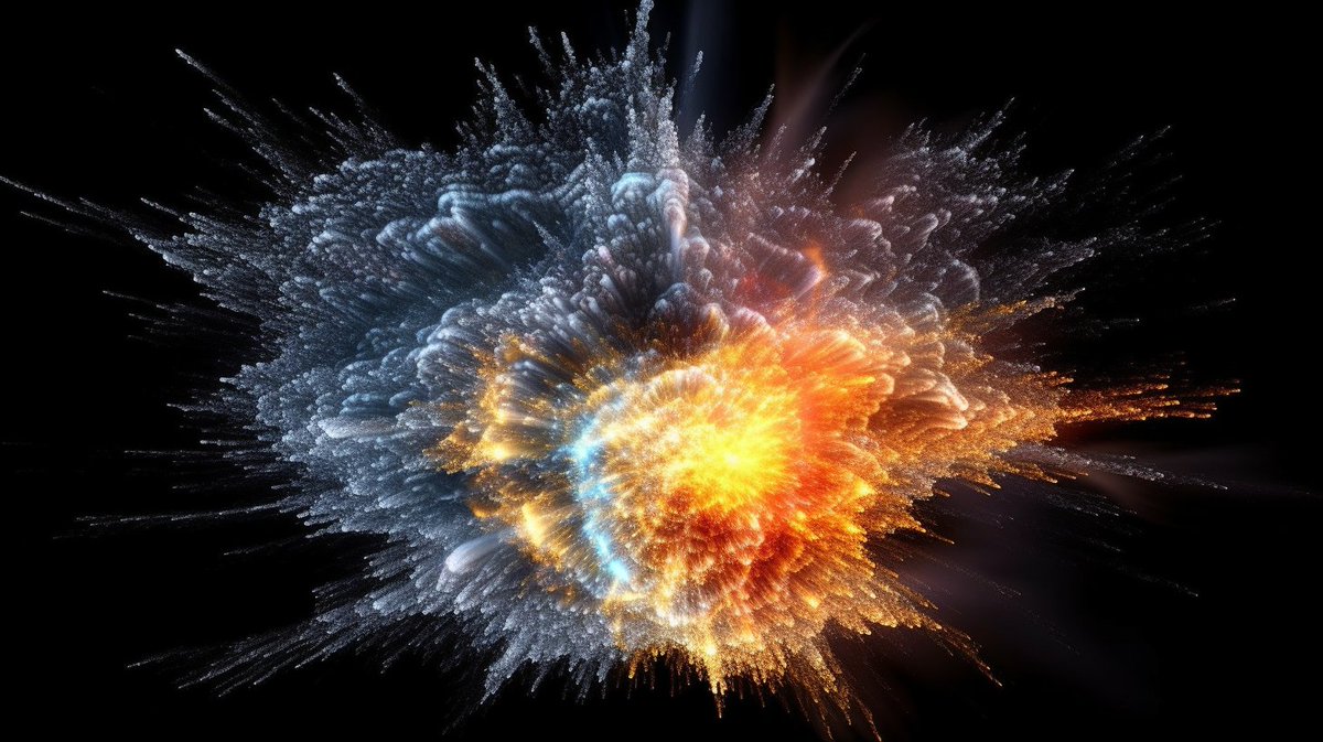 AstroSynapse99's tweet image. An eruption of cosmic energy 🌌✨ 

The sheer power of the universe is both awe-inspiring and humbling. 

Witness the dance of elements in this stellar explosion! 

#CosmicExplosion #Universe #AstronomyLovers