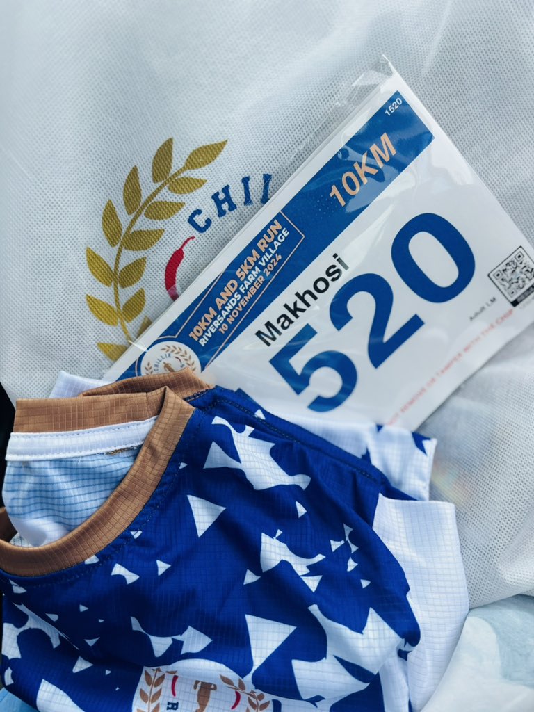 MrsDeeMakhosi's tweet photo. Race pack collected🏃♀️ #Opelepele
@ChillieRunners #10kms
#RunningWithSoleAC https://t.co/1cSsnbrKRy