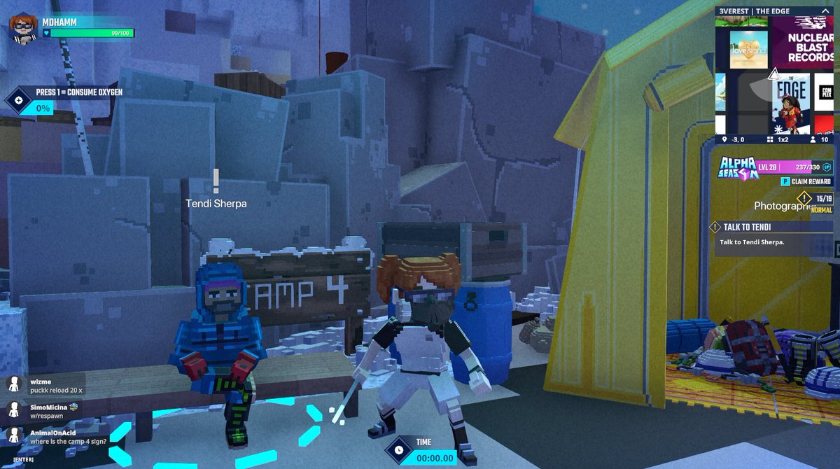 🏔️ Reached CAMP 4 in the <a href="/3VEREST_camp/">3VEREST</a> The Edge experience in <a href="/TheSandboxGame/">The Sandbox</a>. The view up here is breathtaking! Who's brave enough to join me at the summit? ⛰️ register-landings.sandbox.game/alphaseason4-s… #TheSandbox #AlphaSeason4 #AS4SocialChallenge