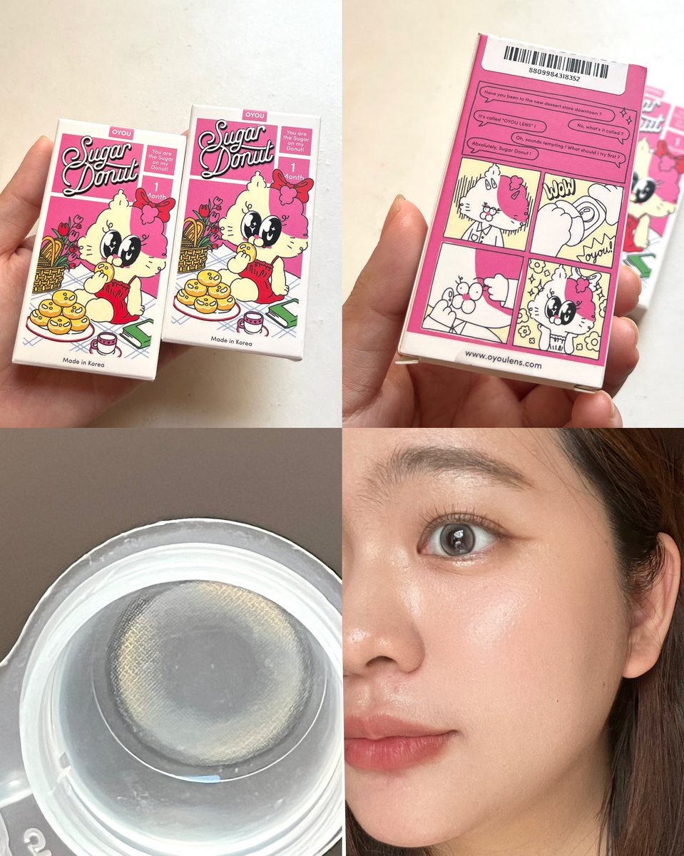 lisabubblegummy's tweet photo. #OYOULens
Sugar Donut สี Gray
คอนแทคเลนส์แบรนด์ไทยสีเทาอมน้ำตาล ปกติเราไม่ค่อยใส่สีเทาเลยใส่แล้วไม่ค่อยรอด อันนิเลนส์เทาอมน้ำตาลนิดๆเลนส์ตัดขอบเบลอๆ ใส่แล้วเป็นเทาที่ไม่ดุน้า เลนส์ใหญ่กว่าตานิดนึงใส่แล้วตาแป๋วแหว๋วเป็นลูกแก้วสุดๆ
#รีวิวคอนแทคเลนส์ https://t.co/8hWuRzVtB6