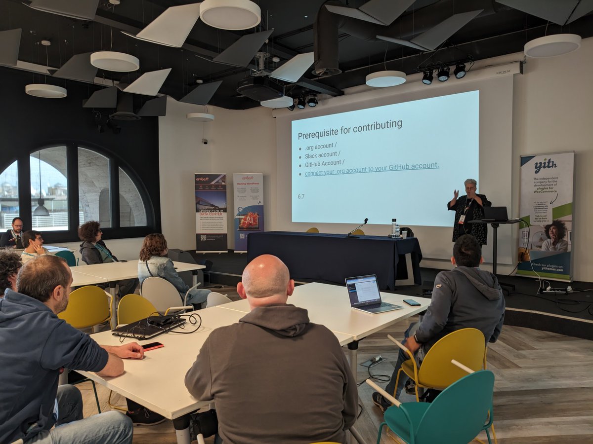 lopo's tweet image. At the Rome #coredays2024, @bph gives us all sorts of instructions, hints, tips and suggestions to start contributing to Gutenberg 

#WordPress