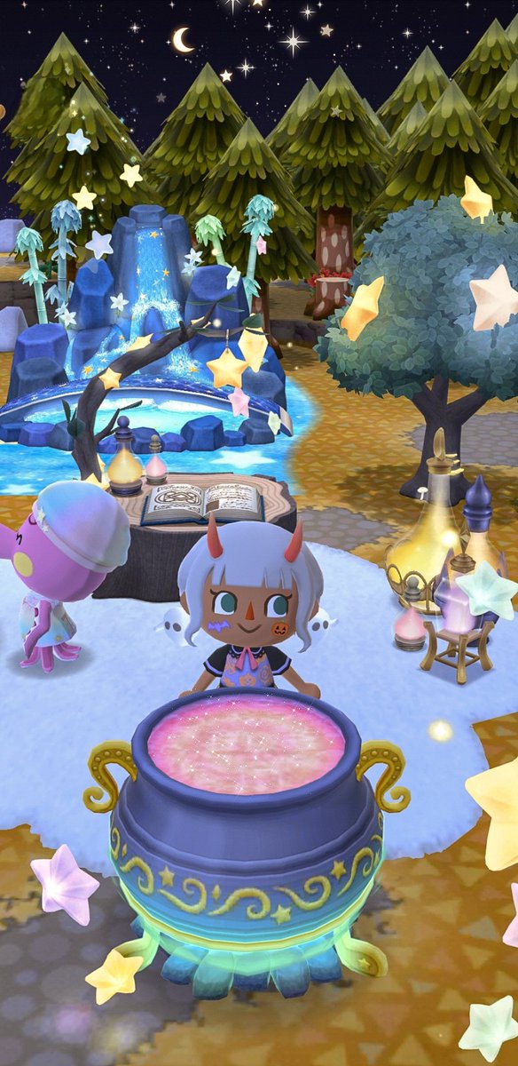 Mischievous1665's tweet photo. ⋆✴︎˚｡⋆Brewing up a little stardust magic under the enchanted forest's night sky ✨🌙 Cauldron bubbles, stars twinkle, and mischief brews!⋆✴︎˚｡⋆ https://t.co/p8Ywe5N22E