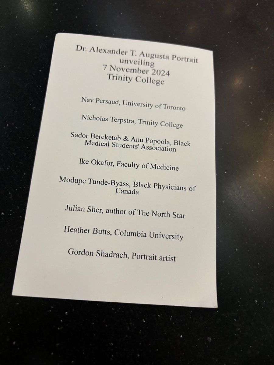 Heather Butts (@heathermbutts) on Twitter photo Proud to be one of the keynote speakers at the unveiling of a portrait honoring Dr. Alexander Augusta, the first Black medical student in Canada West and Civil War hero. Discussed his life and my book <a href="/AA_CW_DC/">AA Civil War Med DC</a>. Thank you to <a href="/NavPersaud/">Nav Persaud</a> and Trinity College for the invitation. Proud to be one of the keynote speakers at the unveiling of a portrait honoring Dr. Alexander Augusta, the first Black medical student in Canada West and Civil War hero. Discussed his life and my book <a href="/AA_CW_DC/">AA Civil War Med DC</a>. Thank you to <a href="/NavPersaud/">Nav Persaud</a> and Trinity College for the invitation.