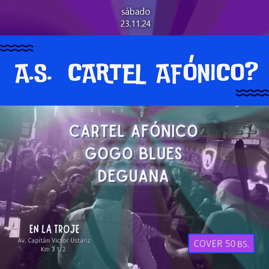 Y sí muchas veces no se podrá pero si hay algo de lo que estamos convencidos, es que bajar los brazos y rendirse no es lo nuestro🤘

Festejamos este sábado 23 en La Troje con mis hermanos de Gogo Blues Oficial y Deguana!!!