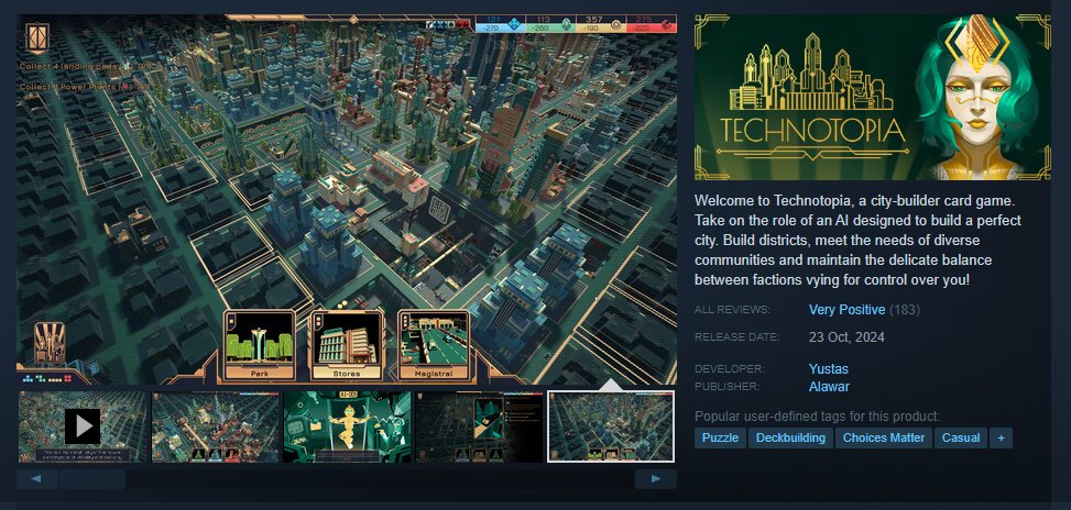 Dresdenfalls's tweet image. Tomorrow Morning's stream will be my first look at #Technotopia a deckbuilding city builder then after #StellarInitiative a tower defense roguelike. Love a good indie game.