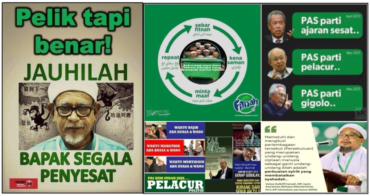 AlvinPalone's tweet photo. @tjerealjoker Selagi #PASliban tidak diHaramkan, selagi itulah rakyat akan disaji fitnah & berterusan dgn retorik 3R.
As long as PASliban is not banned, these ppls will continued with slandering & harped on with 3R rhetoric to burn racial sentiment. #BannedB4tooLate https://t.co/g2Vkzg9oOB