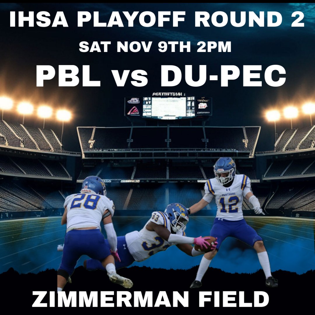 PBL_Football's tweet photo. It's time for round 2 action at Zimmerman Field. We worked hard to get back home, don't let it be the last 1. https://t.co/n20KnHGMkp