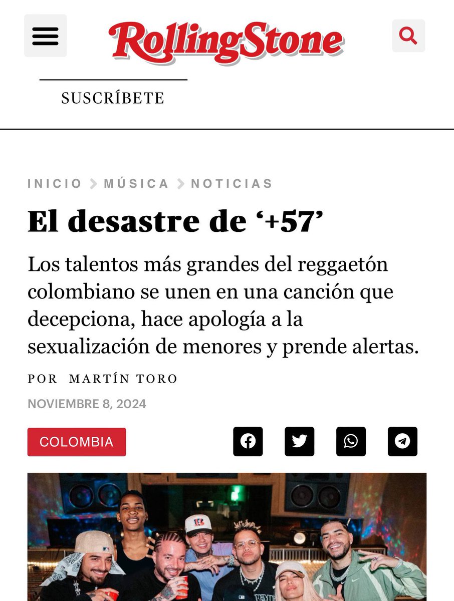Gracias RollingStone por decir lo que cualquiera, que no sea fan cegado de Karol G, hubiera pensado del desastre de canción.