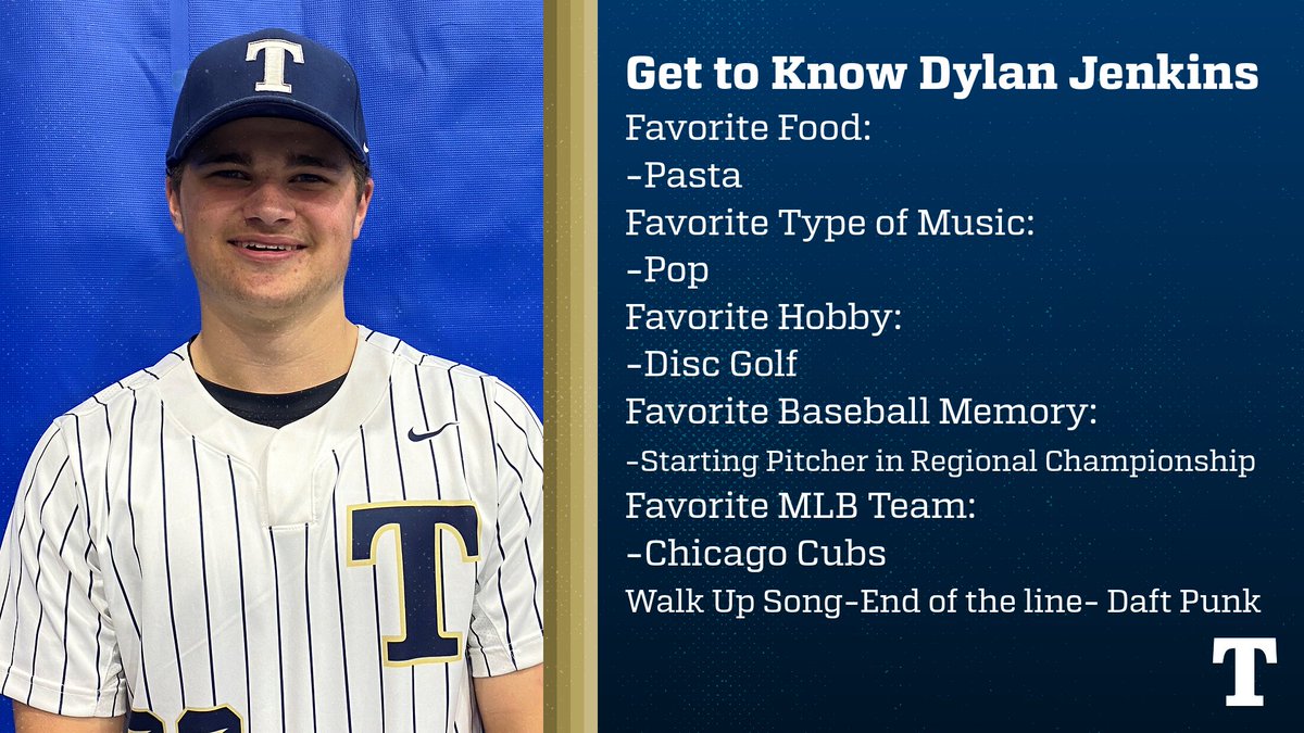 Thunder Baseball Spotlight: Dylan Jenkins-FR P
Hometown: Villa Park, IL 
High School: Willowbrook HS 
Accomplishments: - HS: 1st Team All-Conference