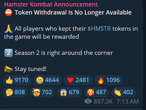 _CozyCrypto's tweet image. why is @hamster_kombat punishing its members who decided to self custody their tokens?
Are they new to crypto?
Dont they know?
#NotYourKeys
#NotYourCrypto
Dont punish those who chose to self custody