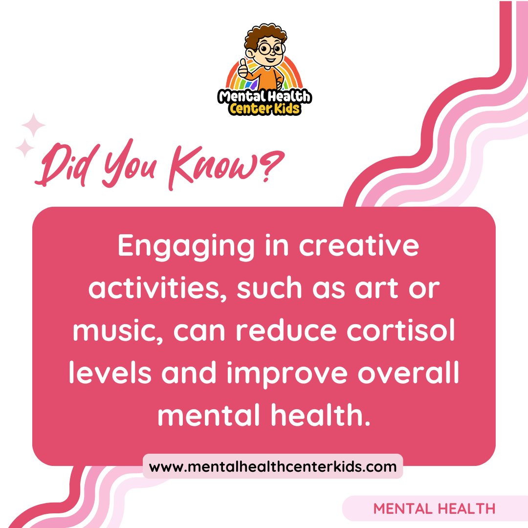 MHCenterKids's tweet photo. Creativity reduces stress and boosts mental health. How do you incorporate art in your routine?
#CreativityForMentalHealth #ArtTherapy https://t.co/ruPhb5YJf0