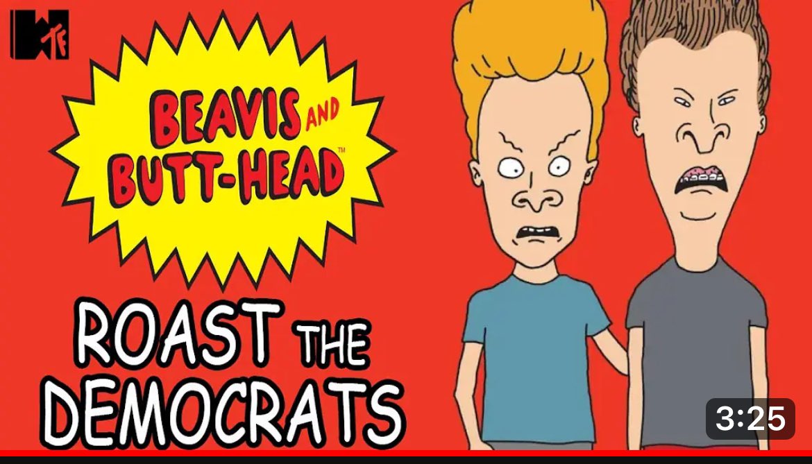 snowblindguy's tweet image. Beavis And Butt-Head Roast Kamala, The View, Lizzo And Tim Walz! youtu.be/qJwv6RdgnIY?si… gotta love these two #WeekendAssignmentsDue