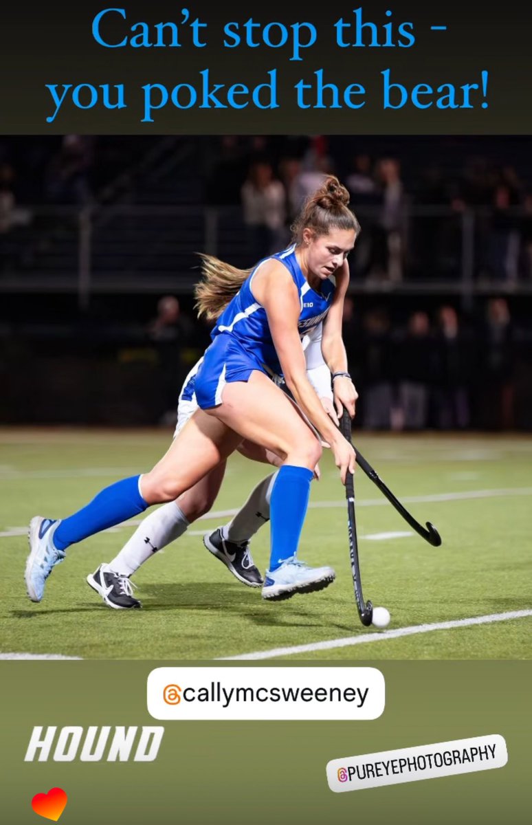 Can’t stop this - you poked the bear! Let’s go Hounds NE10 Championship Sunday at 1 pm! <a href="/callymcs23/">Cally</a>