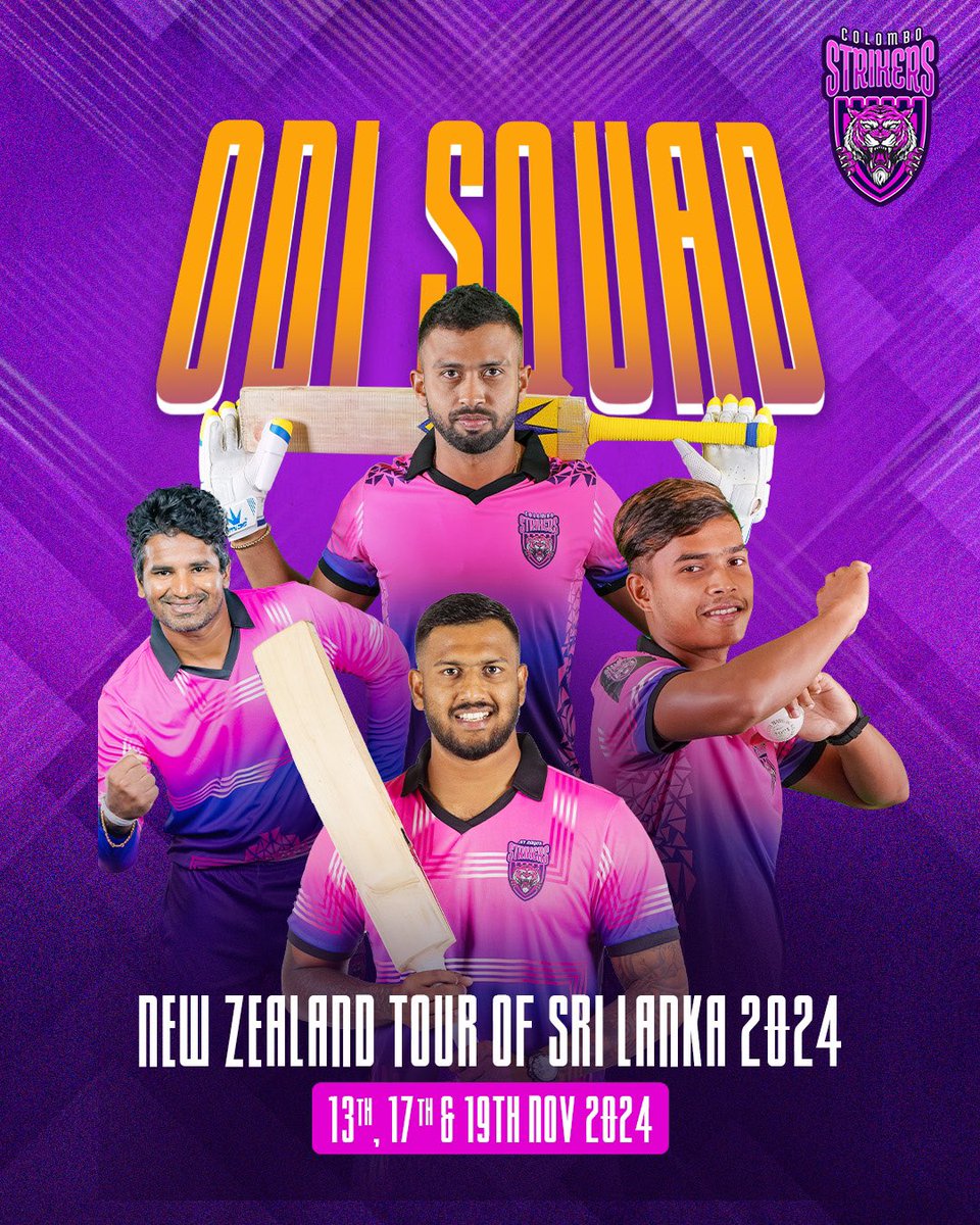 A big stage calls for big players 💪

#Strikers #ColomboStrikers #SadeeraSamarawickrama #KusalPerera #AvishkaFernando #DunithWellalage
