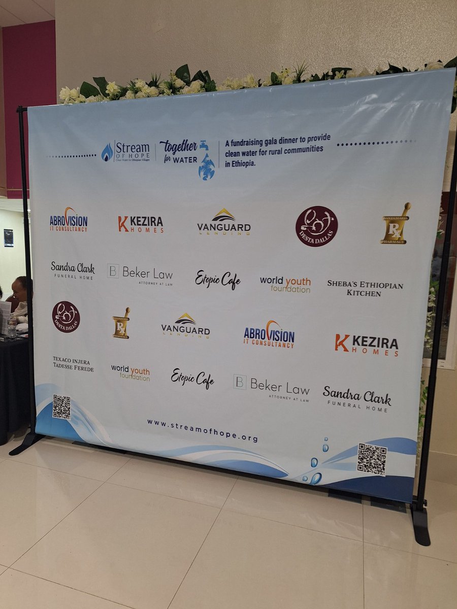 AbrovisionIT's tweet photo. Last weekend, AbroVision was honored to attend the STREAM of Hope Gala in Dallas, TX, recognized for supporting STREAM of Hopeβs mission to bring clean water to rural Ethiopia. Proud to be part of such impactful work! ππ· #AbroVision #GivingBack #CleanWater https://t.co/ZnkdTfP9GP