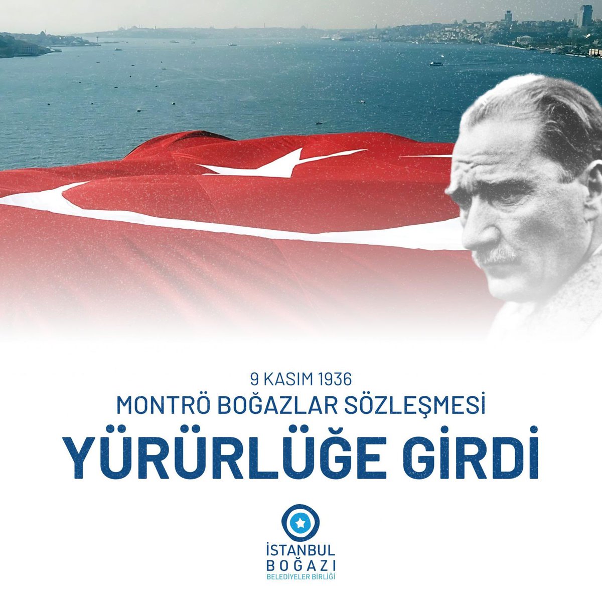 Boğazlarımızdaki egemenliğimizin teminatı, barış ve güvenliğimizin temeli olan Montrö Boğazlar Sözleşmesi, 88 yıl önce bugün yürürlüğe girdi.

Mustafa Kemal Atatürk ve yol arkadaşlarından devraldığımız tam bağımsızlık mirasını kararlılıkla korumaya devam edeceğiz.