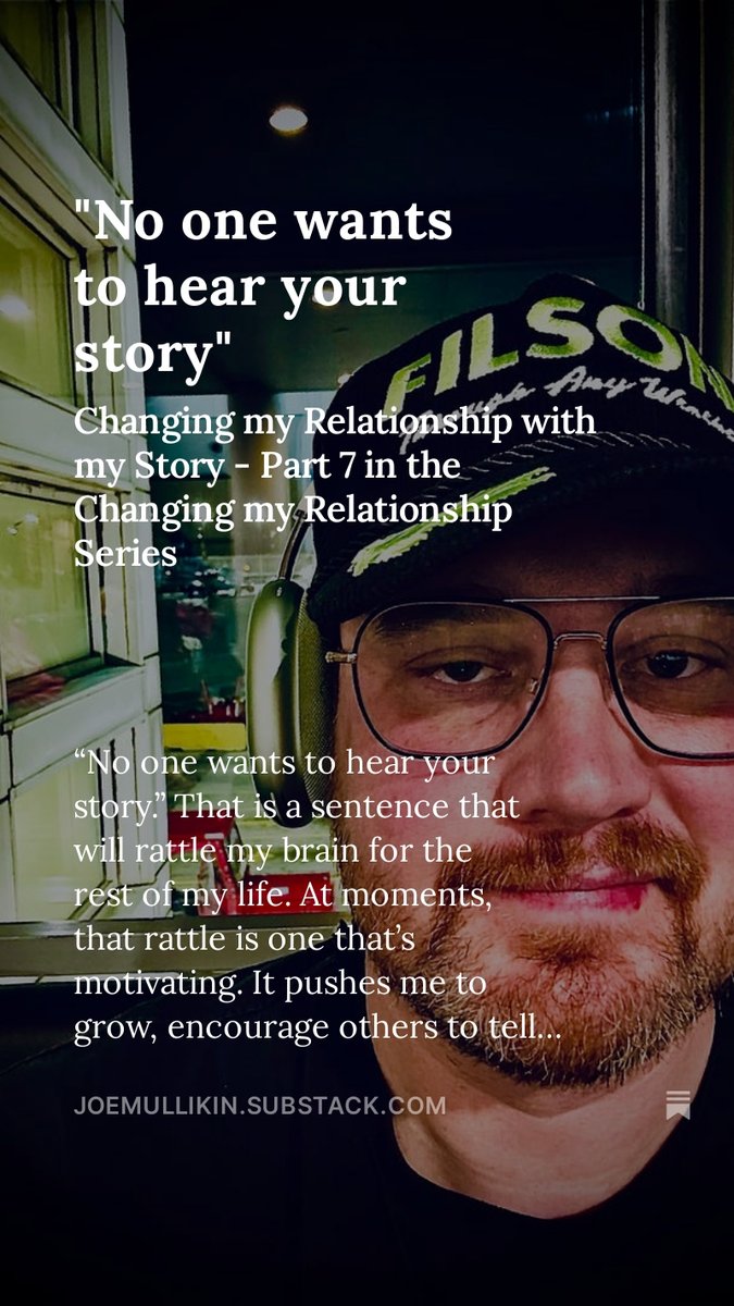 "No one wants to hear your story" 
open.substack.com/pub/joemulliki…