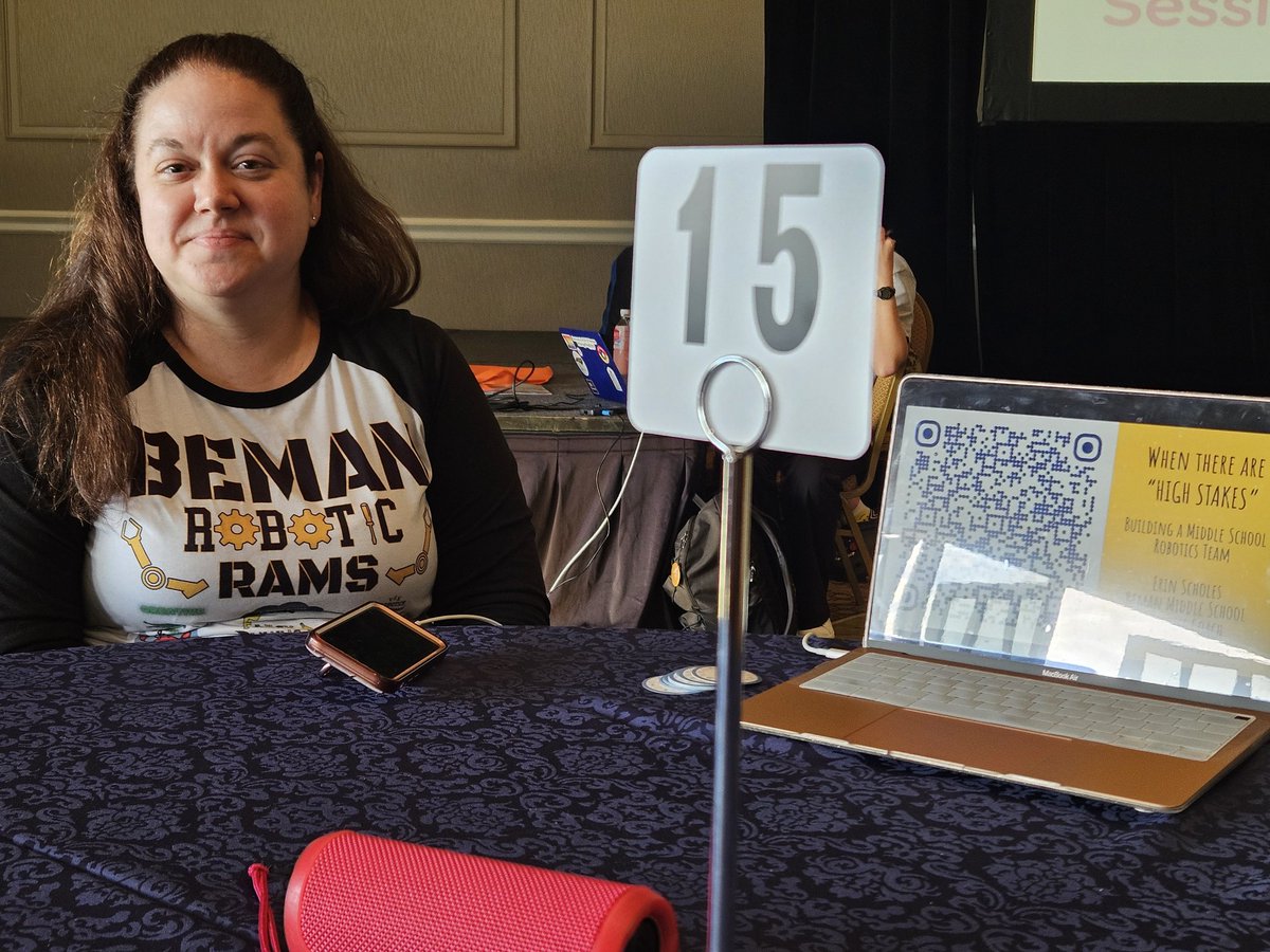 DrLewis_PBLDiva's tweet photo. @ScholesE15 had my gears turning after a session on robotics teams! Ready to bring the excitement of STEAM, problem-solving, and innovation to my students. Letβs build the future! ππ€ #STEMinClass #StudentEmpowerment #Robotics #AMLE24 https://t.co/RU4K8ZqjB5