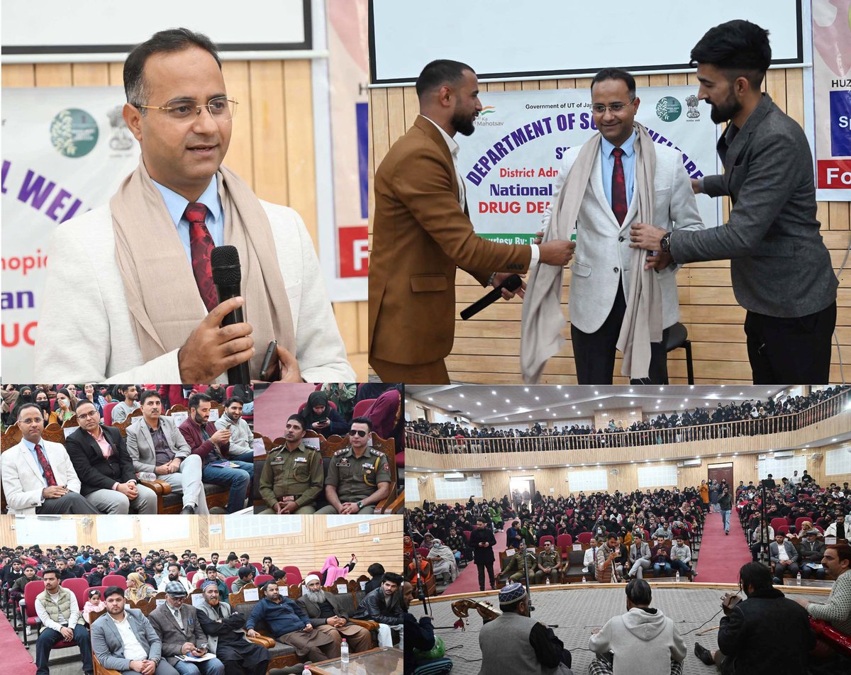 Informationspn's tweet photo. #DrugAddiction:Cashmere Foundation &amp; District Administration organises #HarudFestival at Shopian,

Remain away from Drugs,DC Shopian @mssd1978 emphasises youth to engage in productive activities,pursue studies passionately.
@OfficeOfLGJandK @diprjk 
@dmshopian @ddnewsSrinagar https://t.co/Jq91a8eWfC