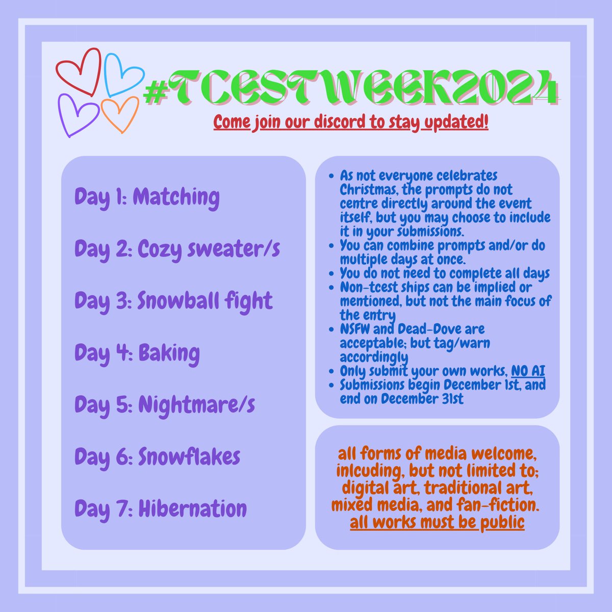 proshipful's tweet photo. Calling all #tcest fans!
#tcestweek2024 is officially underway! Come join the discord to keep in the loop!
https://t.co/kvQkhlEl7R https://t.co/JkNjNoGCUs