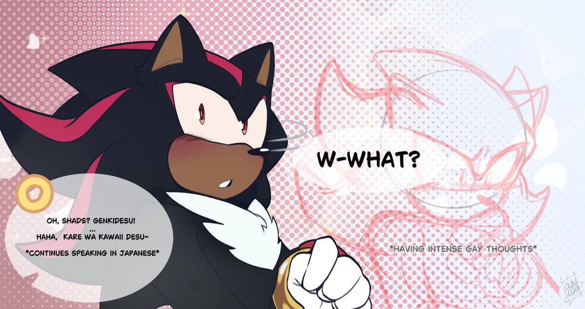 [ #sonadow comic] I had so much fun drawing this, especially for my first sonadow comic!