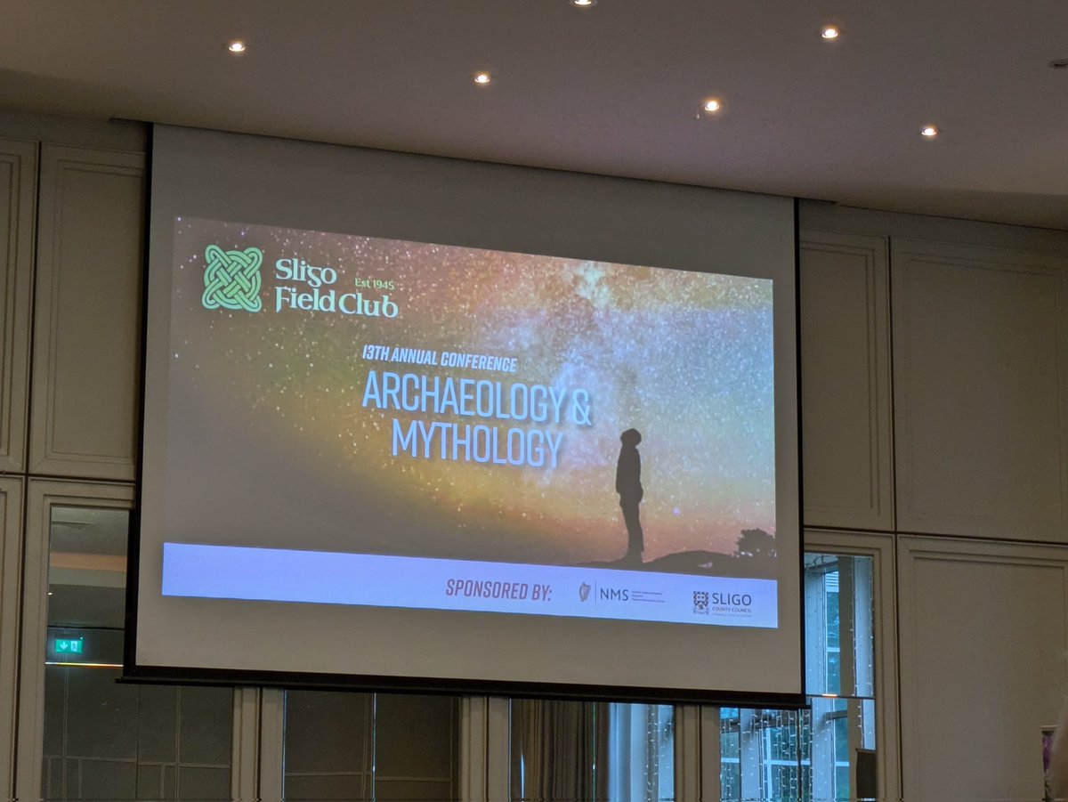 Full house at Sligo Field Club's conference on the intersection between #archaeology and #mythology fascinating talks by <a href="/mythicalireland/">Mythical Ireland</a> and <a href="/ScealC/">Scéal Heritage Consultancy</a>