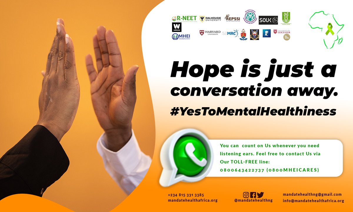 zion_ameh's tweet photo. Yes to #MentalHealth 
Yes to #SuicidePrevention 
Yes to #BeenHopeful 

#MHEIcares 
#AMHROAcares

Let's altogether keep each other's hopes alive! I need you, You need me! @Resilient_NEETs @TheSADAG @TheronLinda @REPSSI @SarahEKline @_AfricanUnion @AfricaCDC https://t.co/byNKmg7d0V