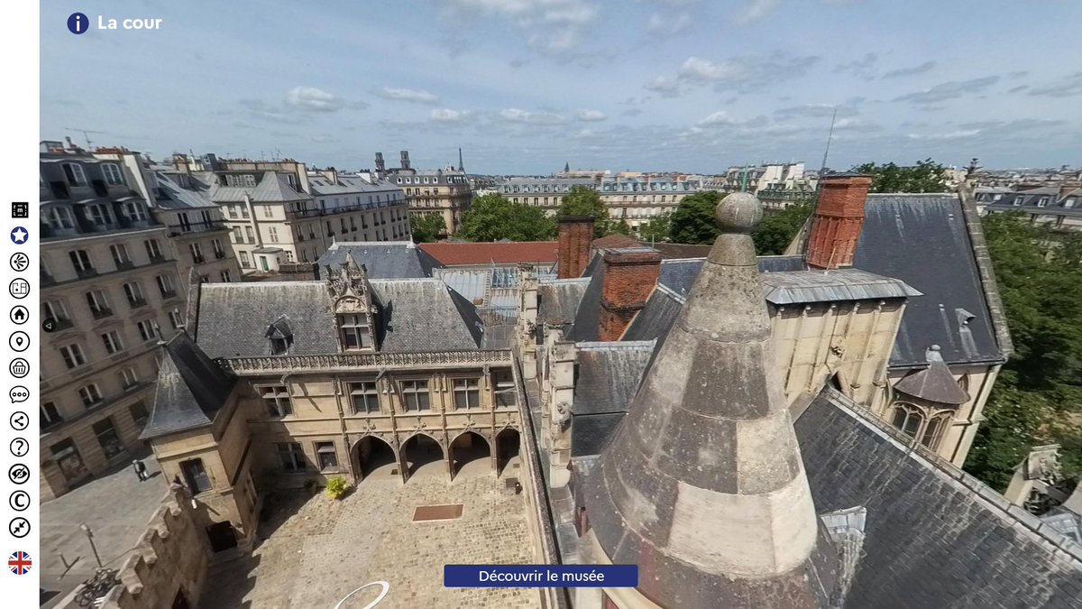 Vous n'avez pas trop le vertige ? 👀 Grâce à notre visite virtuelle, profitez de la vue depuis les toits du musée !
La Sorbonne, le Panthéon, Notre-Dame de Paris, la tour Eiffel... Combien de monuments parisiens arriverez-vous à repérer ? 🧭
 👉 zooomez.fr/MC/musee-moyen…